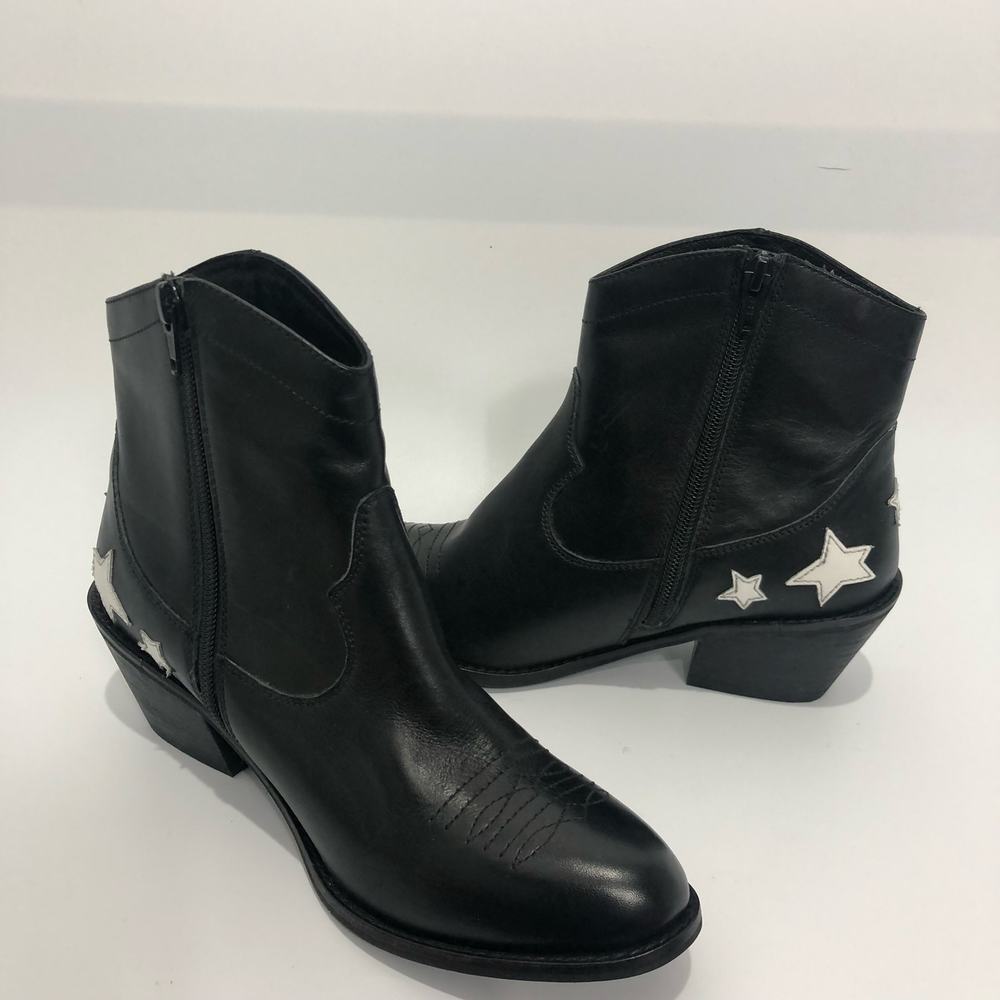 Seychelles Womens Under The Stars Cowboy Leather Ankle Boots Black Size US 7 - Picture 8 of 10